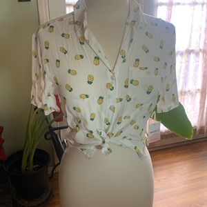Pineapple Button-Up Shirt